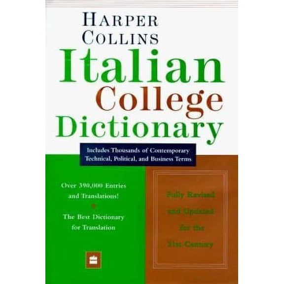 Pre-Owned Harper Collins Italian College Dictionary (Harpercollins College Dictionaries) Paperback