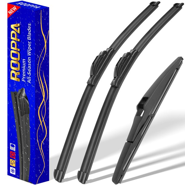 Escobillas de limpiaparabrisas Rooppa de repuesto para Toyota Highlander 2020-2023 (juego de 3)