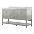 thumbnail image 6 of Design Element Affinity 61" Single Sink Bathroom Vanity in Grey, 6 of 11