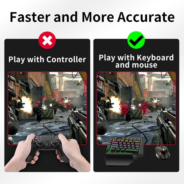 7 in 1 Keyboard And Mouse Converter For Switch Ps4 Pro Xbox One Keyboard Mouse Voice Converter