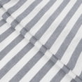 thumbnail image 4 of Women's Casual Loose Linen Striped V-Neck Three-Quarter Sleeve Ruffled Top, 4 of 8