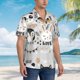 thumbnail image 3 of Fotbe Funny Animals Series Camisa Hawaiana para Hombre Unisex – Camisa Casual de Verano con Botones de Manga Corta de Algodón y Lino,X-Large, 3 of 7