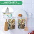 thumbnail image 6 of BZSMCE Pot Holder Oven Mitts Cooking Baking Playful Pals Creative Pattern Size:7x9.8in, 6 of 7