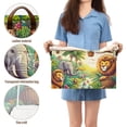 thumbnail image 5 of Jungle Animals and Hot Air Balloon Collapsible Storage Bins Fabric Shelf Baskets with Handles 16.9"x11.4"x10" Closet Organizer, 5 of 8