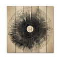 thumbnail image 3 of Designart "Serenading Tunes on Vinyl Records III" Music Print on Natural Pine Wood, 3 of 5