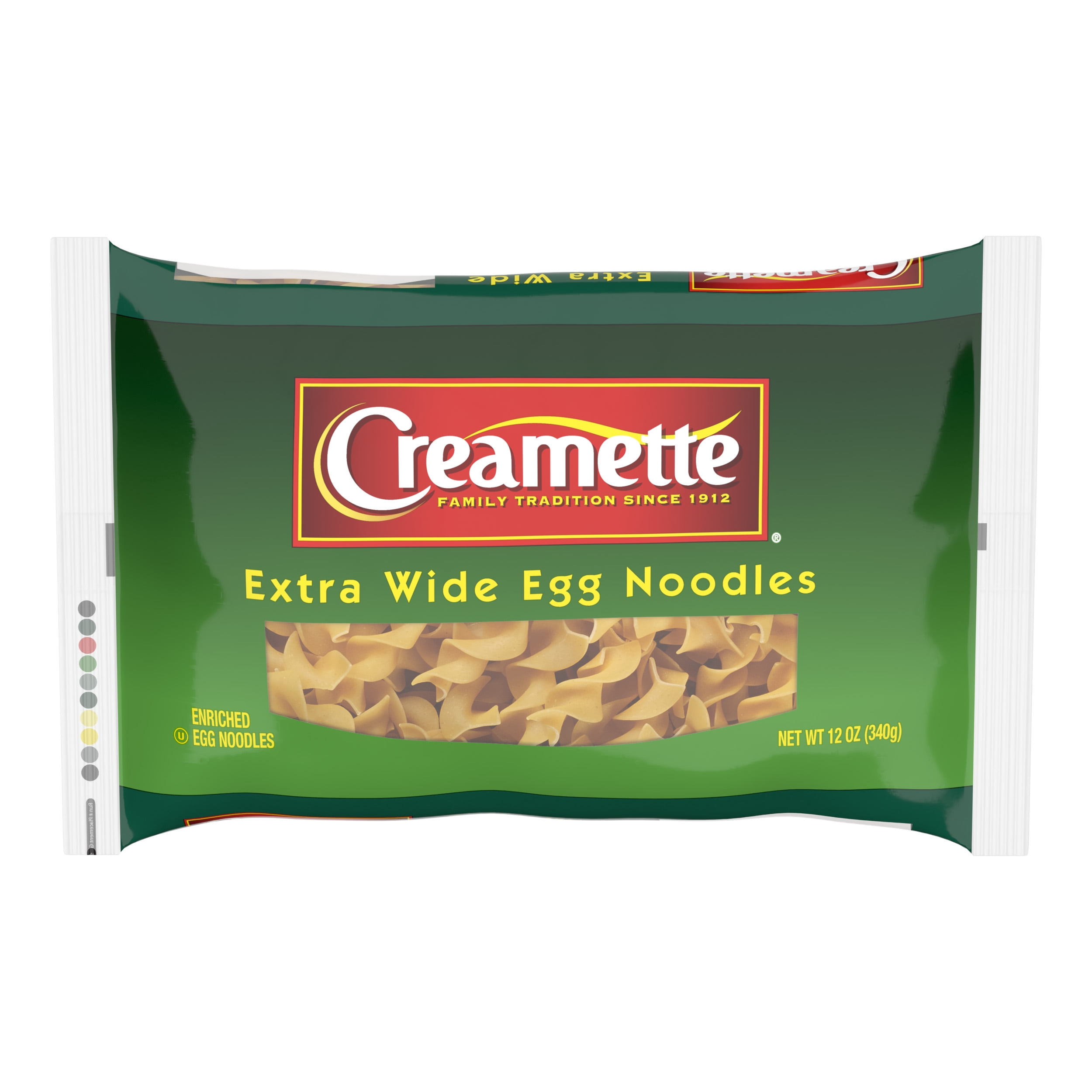 (2 pack) Creamette Extra Wide Egg Noodles Pasta, 12-Ounce Bag
