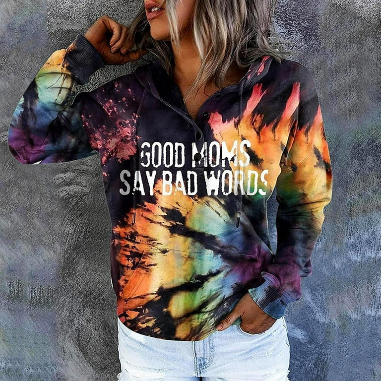 Walmart tie dye sweatshirt womens sale