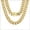 1.Gold, variant on Bandmax 6MM Black Miami Cuban Link Chain for Men WomenStainless Steel Necklace 18 Inch Choker with Cross Cubic Zirconia Clasp Birthday Gift