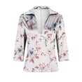 thumbnail image 5 of JTZGDY Womens Business Casual Silk Satin Tops Elegant Dressy Work Vintage Color Block/Floral Printed Long Sleeve Collared T-Shirts Loose Fit Deep V Neck Tunic Blouses Cute Spring Summer Outfits, 5 of 7