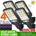 thumbnail image 2 of Farolas solares para exteriores, lámpara Solar con 3 modos de luz, Sensor de movimiento impermeable, iluminación de seguridad para jardín, Patio, camino, 2 of 4