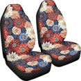 thumbnail image 3 of POLERO Vibrant Floral Mix Vehicle Seat Covers for Women, Set of 2 Front Seat Cover Anti-Slip Breathable Car Front Seat Covers, 3 of 13