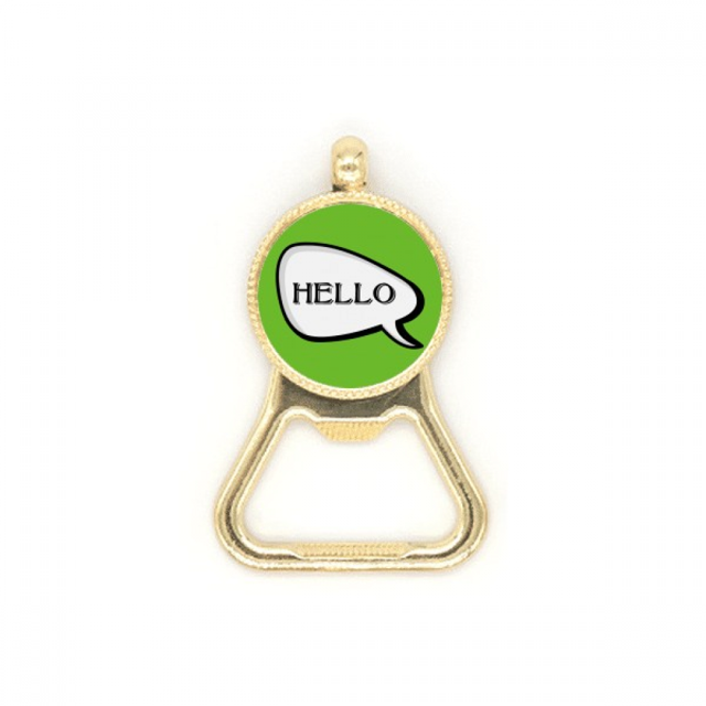 Daily Language chat feliz saludos Hola Botellas de cerveza, abrelatas de acero inoxidable.