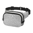 thumbnail image 2 of Fotbe Silver Mosaic Cangurera Cuadrada con Estampado de Doble Capa, Bolsa de Cintura Ajustable Mini para Hombres y Mujeres, 2 of 9