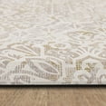 thumbnail image 2 of Damask Nouveau Tan Polyester Kitchen Mat 18x30, 2 of 5