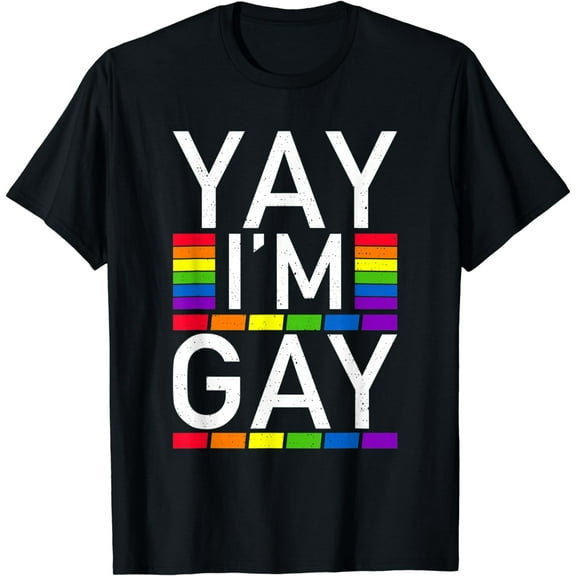Yay im Gay Bisexual Lesbian Gay Pride T-Shirt