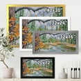 thumbnail image 4 of Designart 'Trees With River In Autumn Forest' Lake House Framed Art Print, 4 of 4