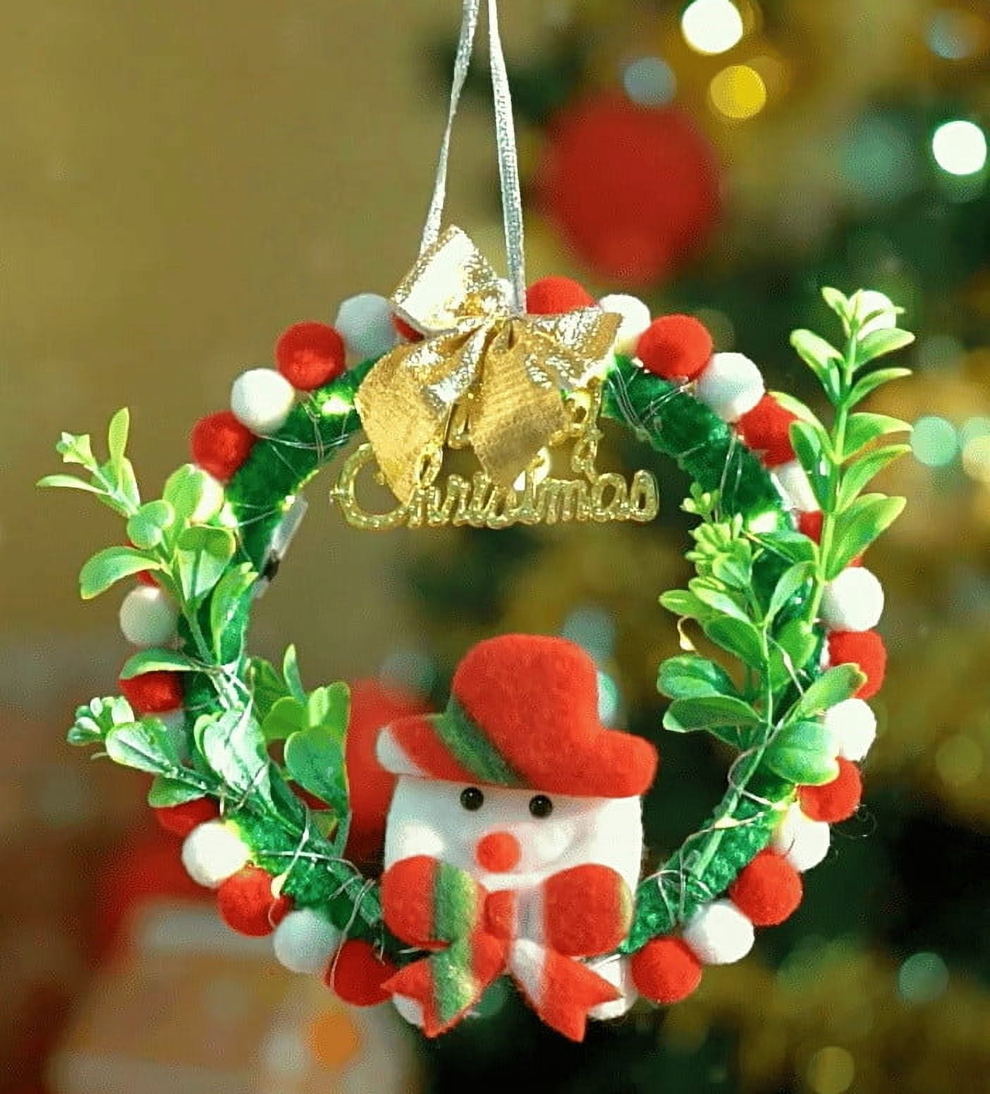 A Diy Christmas Wreath Kit, Holiday Craft Material Package With