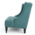 thumbnail image 6 of Teal Loveseat with Wingback Design & Diamond Tufting, Contemporary Furniture for Living Room or Bedroom, 6 of 9