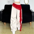 thumbnail image 2 of ManxiVoo Wrap Waist Lace Trim Layered Skirt with Scarf Belt Tie for Women Asymmetrical Style, 2 of 5