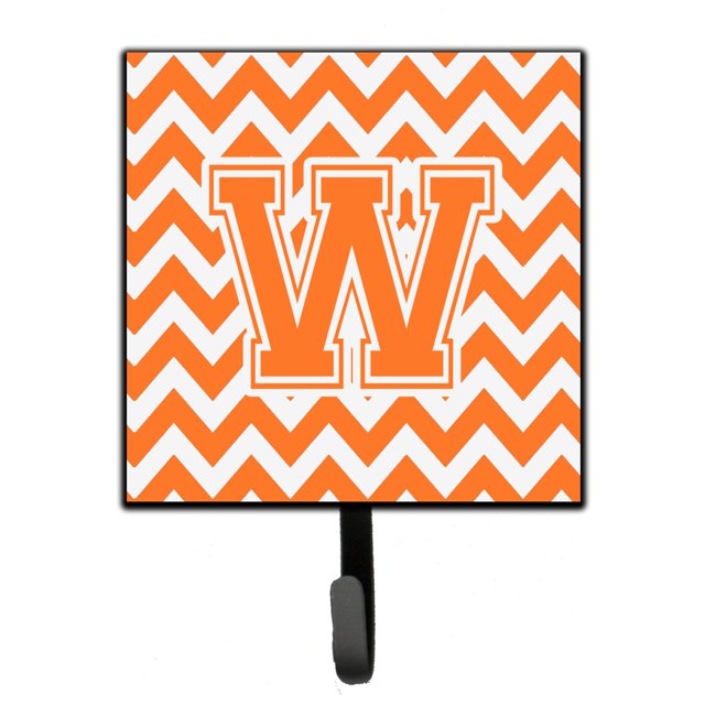 "Treasures Letter W Chevron Orange and White Correa o llavero CJ1046-WSH4, pequeño, multicolor" Caroline's Treasures CJ1046-WSH4