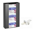 thumbnail image 4 of AdirMed Acrylic Triple Box Capacity Glove Dispenser, Black, 4 of 5