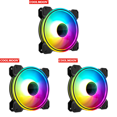 thumbnail image 1 of 12 Cm 4 Pines PWM 5 V 3 Pines ARGB Aura Sync PC Ventilador Refrigeración, 1 of 8