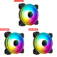 thumbnail image 1 of 12 Cm 4 Pines PWM 5 V 3 Pines ARGB Aura Sync PC Ventilador Refrigeración, 1 of 8