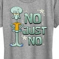 thumbnail image 3 of SpongeBob SquarePants - No Just No - Women's Short Sleeve Graphic T-Shirt, 3 of 6