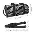 thumbnail image 4 of Fotbe Horse Silhouette Pattern Foldable Sports Gym Bag with Wet Dry Pocket, Ultralight Travel Bag, Large Capacity Duffel Bag, Splash Proof Carry on Bag, Overnight Bag, Weekender Bag, 4 of 8