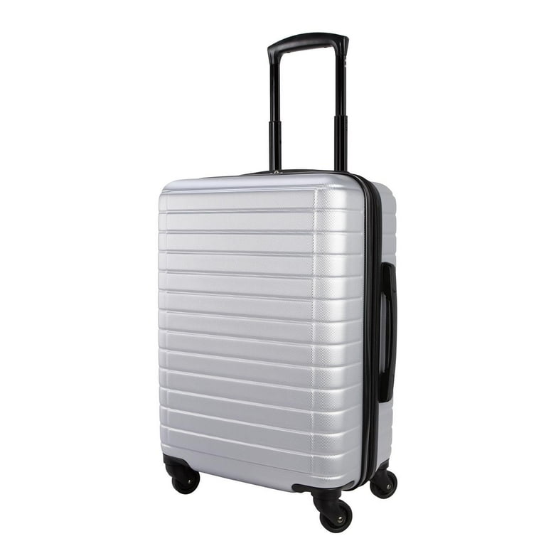 Free Shipping! Protege 20-Inch Hardside Upright Luggage Silver