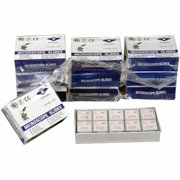 AmScope 500 Blank Microscope Slides + 1000 Square Cover Slips New