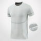 thumbnail image 4 of pstuiky Camisas de verano para hombre, de color sólido, transpirables, de malla elástica, ajustadas, cómodas, deportivas, informales, de manga corta y cuello redondo, 4 of 5