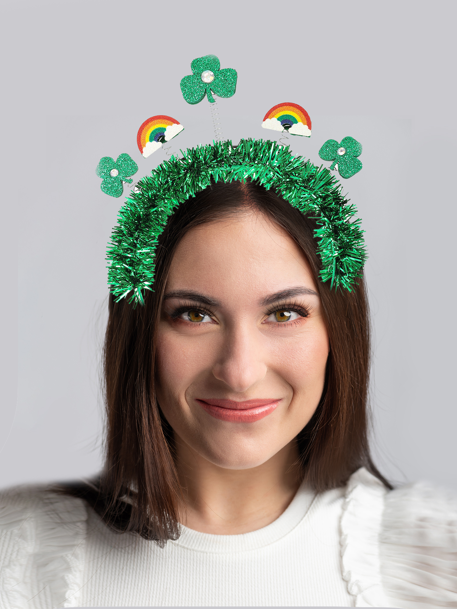Way to Celebrate St. Patrick's Day Shamrock Rainbow Head Bopper,1 Piece