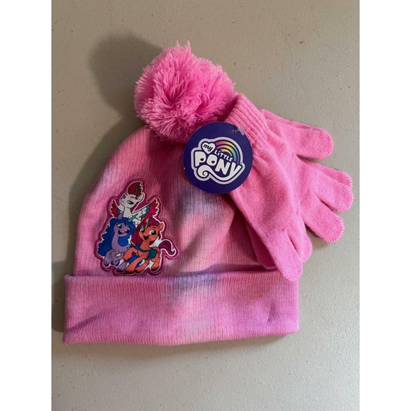 My Little Pony Kids Winter Hat & Glove Set (New With Tags)