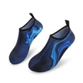 thumbnail image 5 of Men and Women a Slip On Barefoot Quick-Dry Beach Aqua Yoga Water Shoes (Water Smudge/Blue, 9.5-10.5 Women/8.5-9 Men), 5 of 8