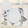 thumbnail image 3 of Ambesonne Heels and Dresses Place Mats Set of 4, Summer Theme, Standard Size, Multicolor, 3 of 6