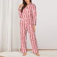 thumbnail image 2 of Fotbe Popcorn 1 Pattern Long Sleeve Pajama Set for Women,Sleepwear Set,2-piece Loungewear Set,Soft PJs Comfy Nightwear with Pockets -X-Large, 2 of 7