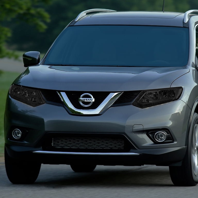 Pair Of Headlight Assemblies For 2014-2016 Nissan Rogue - Halogen DRL, Left & Right Complete Set
