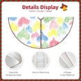 thumbnail image 3 of Fotbe Hand Drawn Colored Hearts Pattern Christmas Tree Skirt, Tree Skirts Plush Christmas Decorations, Christmas Tree Skirts Xmas Decorations Holiday Party Decor-48", 3 of 6