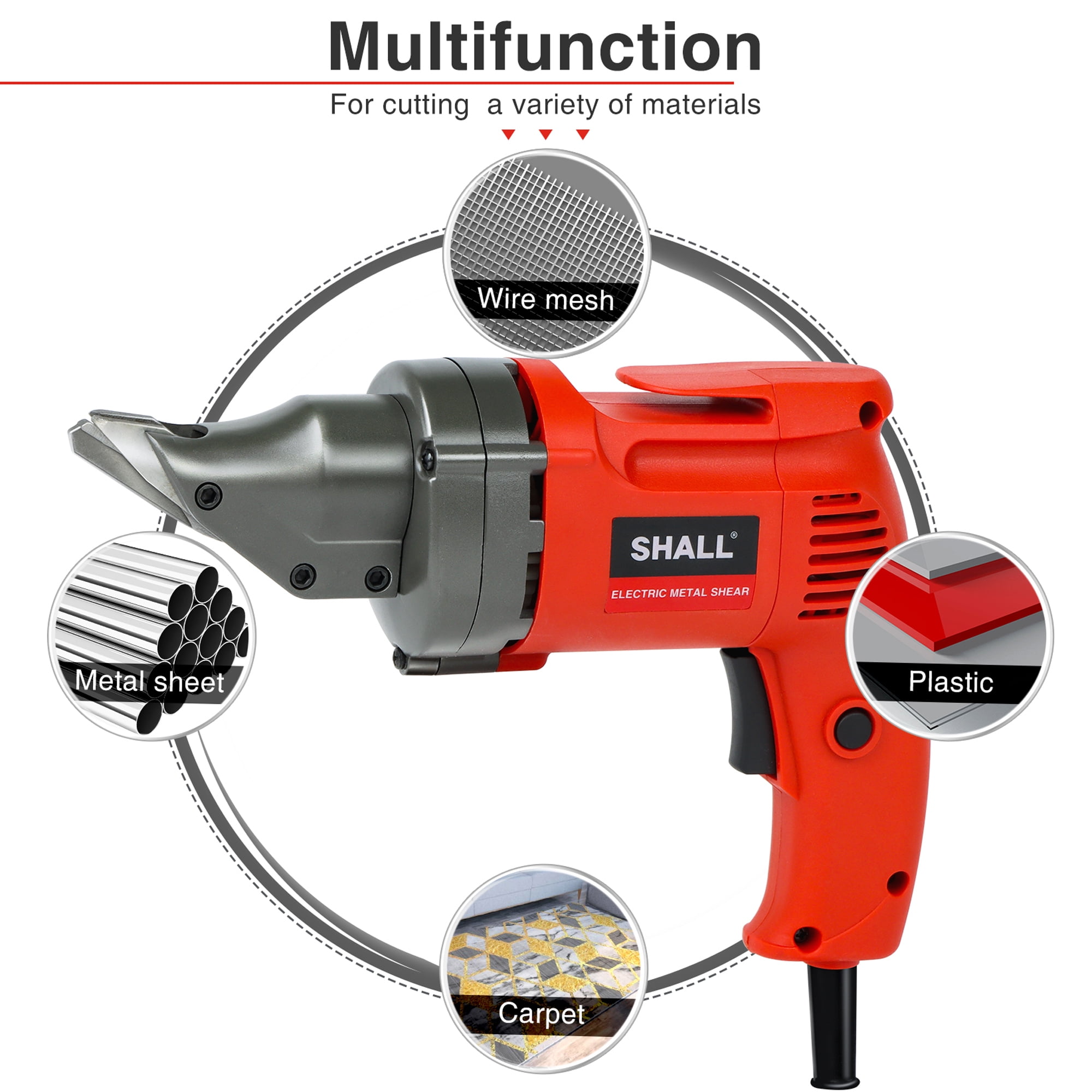 Electric shears for metal deals