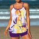 thumbnail image 1 of Traje de baño tankini de verano para mujer, talla grande, estampado, bikini dividido, traje de baño de dos piezas para mujer, trajes de baño tankini para mujer, traje de baño de 2 piezas para mujer, t, 1 of 6