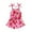 Red, variant on Musuos Little Girl Summer Jumpsuit 1-5 Years Sleeveless Tie Strap Watermelon Print Romper Shorts with Belted Toddler Playsuit