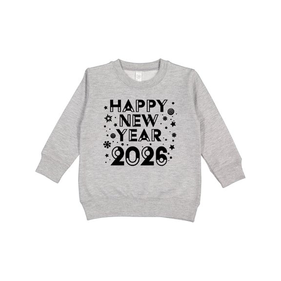 Inktastic Happy New Year 2026 Toddler Sweatshirt