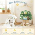 thumbnail image 3 of Curipeer 3-Tier Kids Bookshelf,Toy Storage Organizer for Kids Rooms,Green Tree without Bottom Fence, 3 of 7