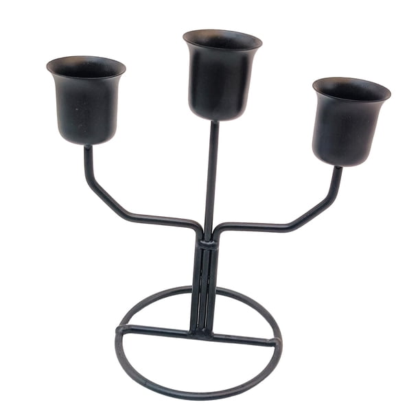 Candelabro de 3 brazos, soporte creativo de hierro para velas, mesa de comedor, Bar, boda, dormitorio, decoración del hogar Estilo A