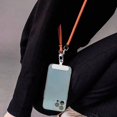 thumbnail image 3 of Phone Hang Strap Tab, Universal Easy Connect Less Interference Mobile Phone Nylon Lanyard Patch for Necklace or Wrist Rope (Black), 3 of 5