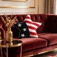 thumbnail image 5 of Miwamany 4th of July Patriotic Pillows, Independence Day Pillow Memorial Day Americana Farmhouse Flag Stripe USA Stars Shaped Cushion for Sofa Couch Bedroom Livingroom, 5 of 6