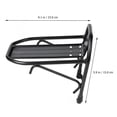 thumbnail image 2 of KAJNBN 1Pc Folding Bike Front Storage Shelf Durable Aluminum Alloy Rack Black, 2 of 8