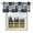 Blue Gray, variant on Curtain Valances for Kitchen Windows,Rod Pocket Short Valance Deer Bear Retro Grey Plaid Small Window Treatment for Living Room Bedroom,42" x 12"