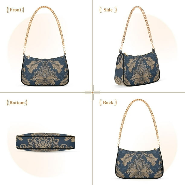 Women's Floral Boho Crossbody Bag - Lightweight Canvas Shoulder Purse, Cute & Stylish